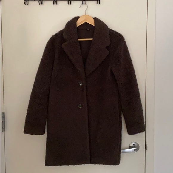 Olive Green Teddy Coat - Picture 3 of 3